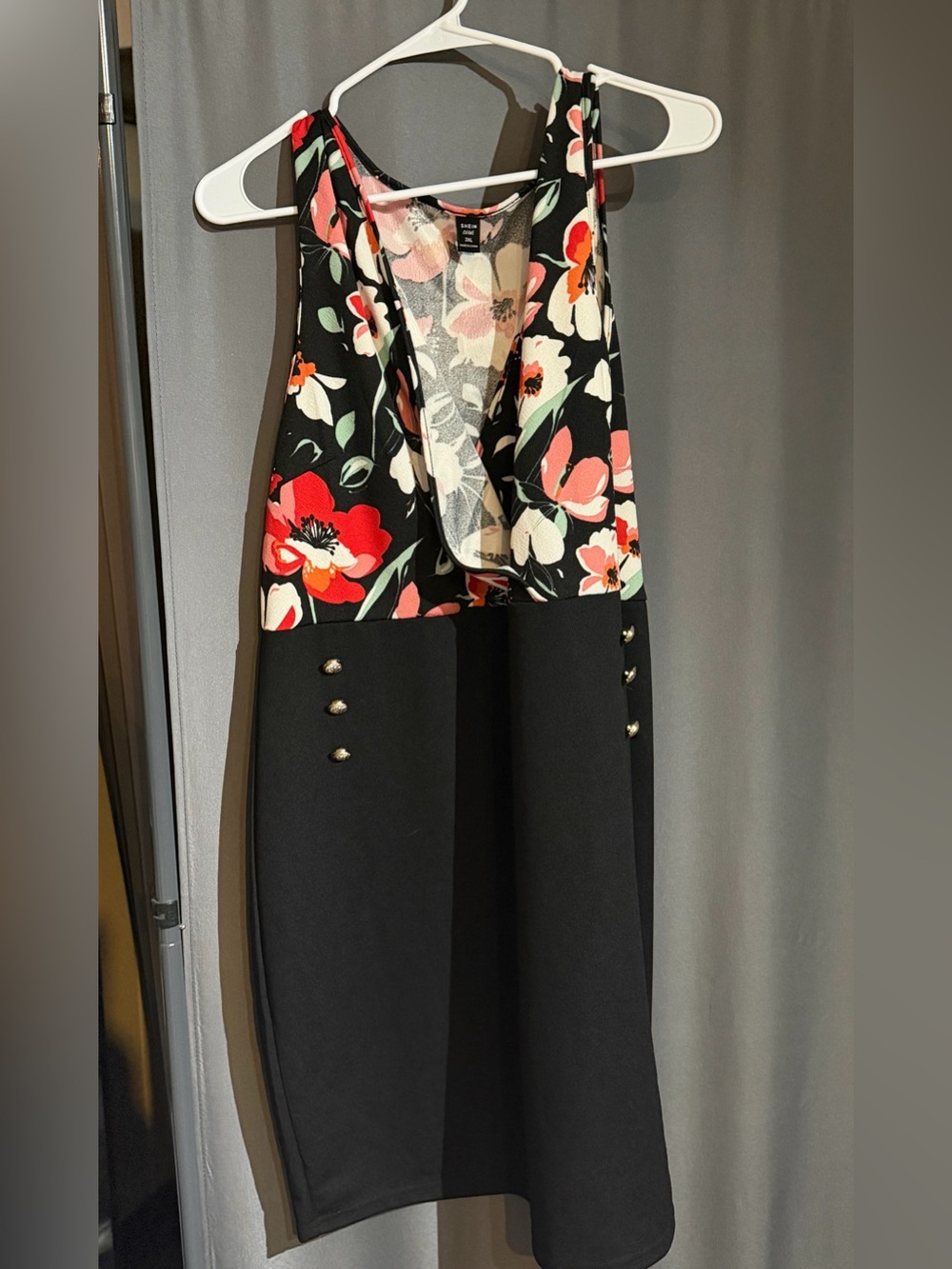 SHEIN Curve 3XL Floral Surplice Dress